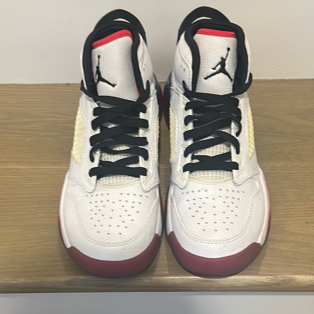 Micheal Jordan Nike White and Red Basketball Sneakers